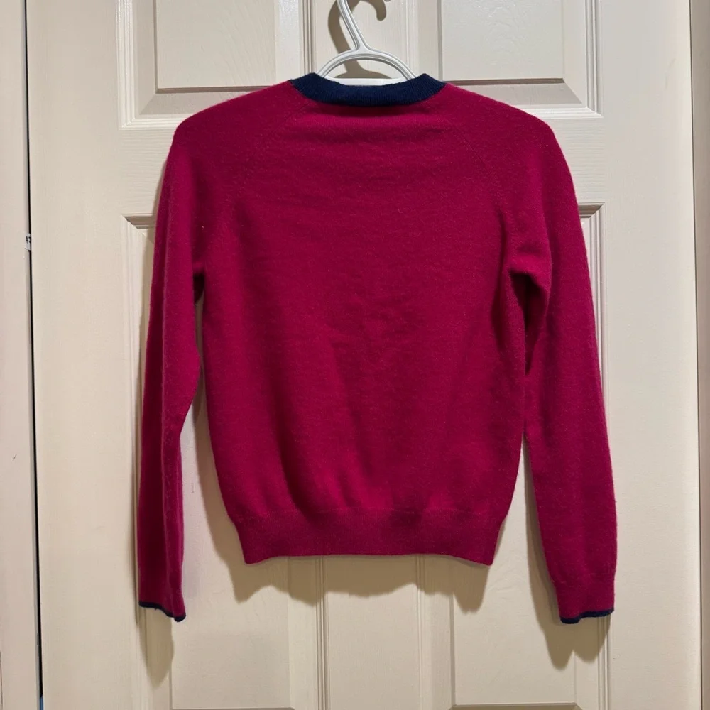 Uniqlo Ines de la Fressange 100% Cashmere Sweater Parisian Chic Rare Preppy - Picture 6 of 10
